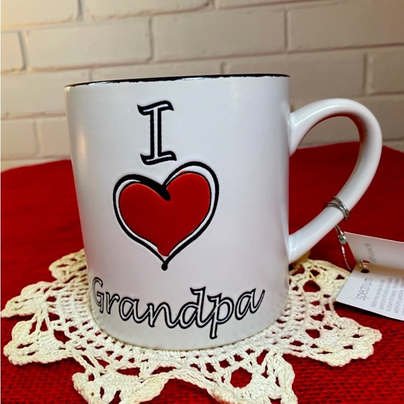 I Love Grandpa Coffee Mug Cup Holds 21 Oz. Brand New. - Picture 1 of 13